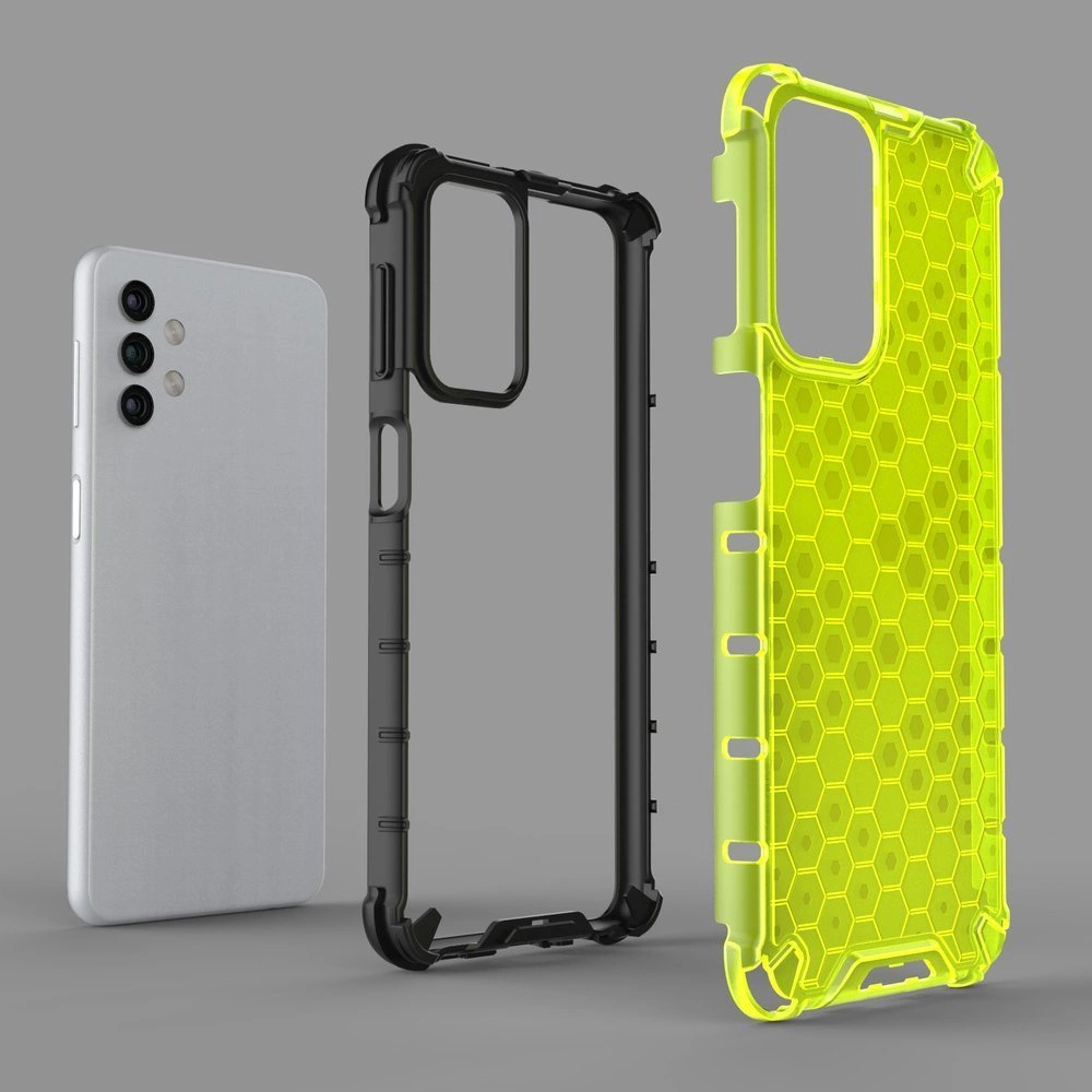 Honeycomb Case tvirtas dėklas su TPU buferiu Samsung Galaxy A32 5G – skaidrus - Image 8