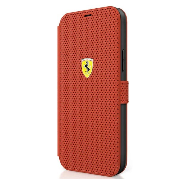 Ferrari FESPEFLBKP12SRE iPhone 12 mini 5,4'' – raudonas/raudonas book On Track Perforated - Image 2