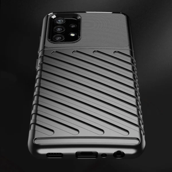 Thunder Case lankstus tvirtas TPU dėklas Samsung Galaxy A72 4G juodas - Image 7