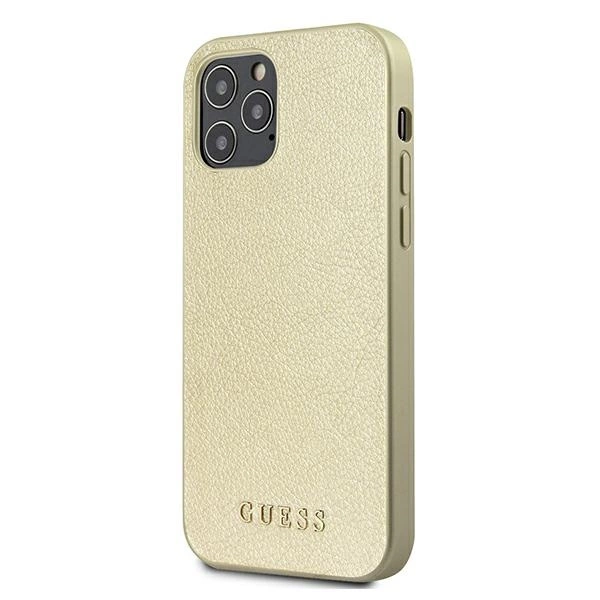 Guess GUHCP12LIGLGO iPhone 12 Pro Max 6.7" auksinis/auksinis hardcase Iridescent - Image 2