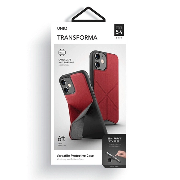 Uniq Transforma dėklas iPhone 12 mini - raudonas - Image 6
