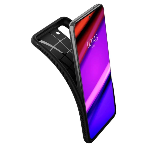 Spigen Rugged Armor dėklas Samsung Galaxy S21 - matinė juoda - Image 14