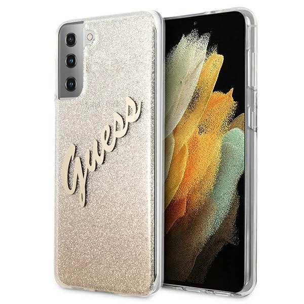 Guess Custodia compatibile con Samsung Galaxy S24 Plus - Custodia rigida 4G con logo posteriore Cover nera