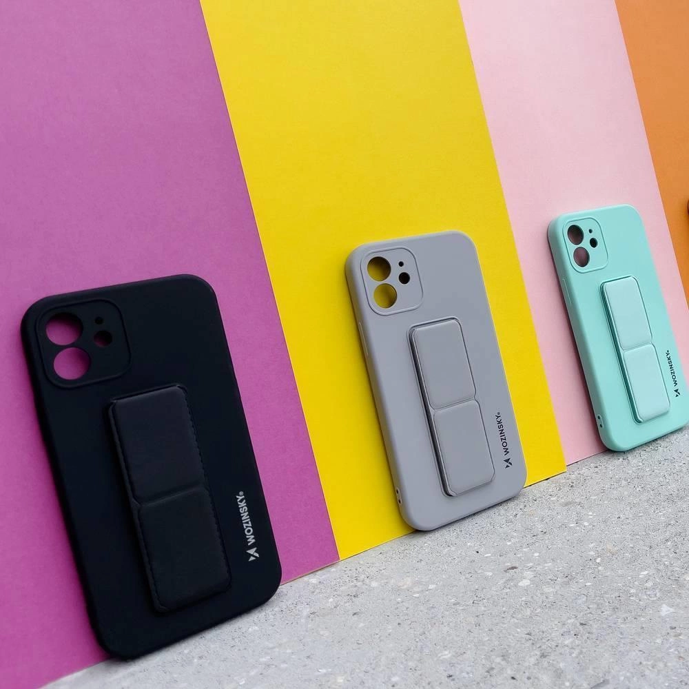 Wozinsky Kickstand Case silikoninis dėklas su stovu Samsung Galaxy S21 Ultra 5G šviesiai mėlynas - Image 10
