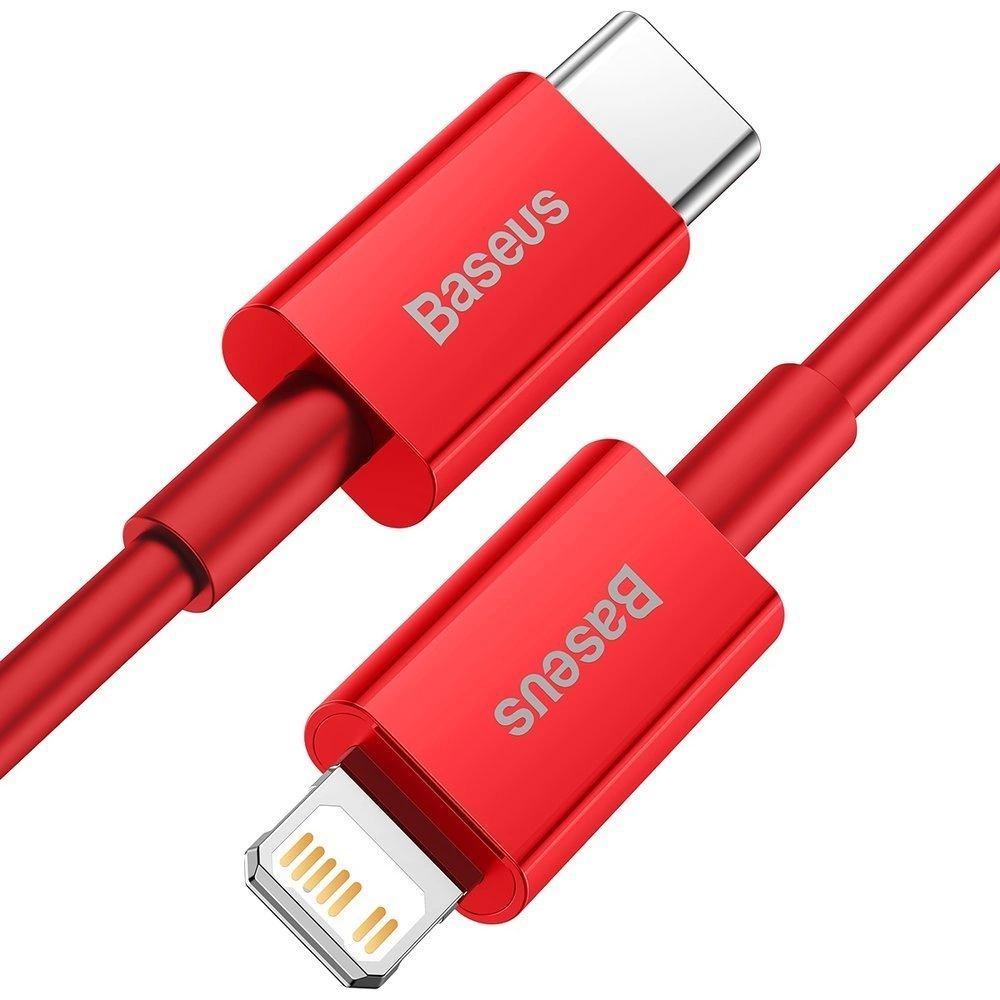 Baseus Superior Series USB-C / Lightning PD 20W laidas 1 m – raudonas - Image 2