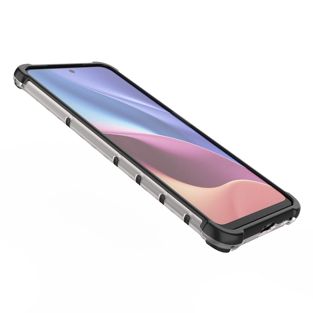Honeycomb Case apsauginis dėklas su TPU apsauga Xiaomi Redmi K40 Pro+ / K40 Pro / K40 / Poco F3 juodas - Image 12