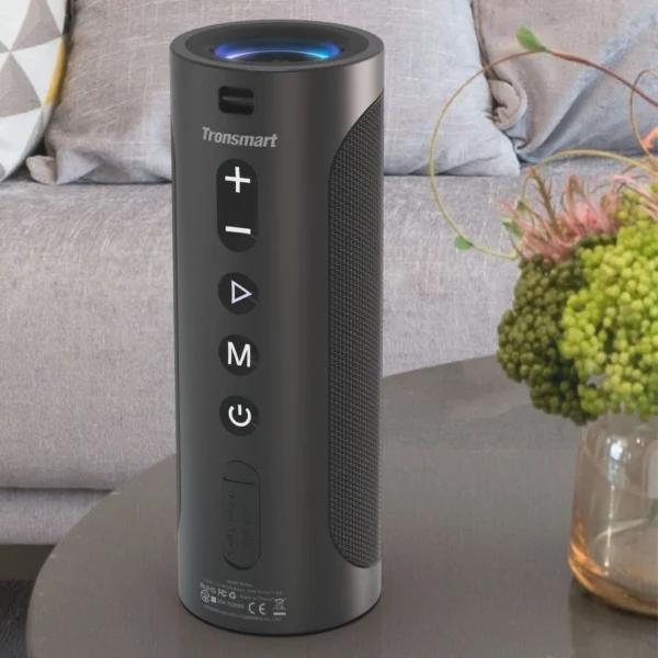Tronsmart T6 Pro nešiojamas belaidis Bluetooth 5.0 garsiakalbis 45W su LED apšvietimu juodas (448105) - Image 5