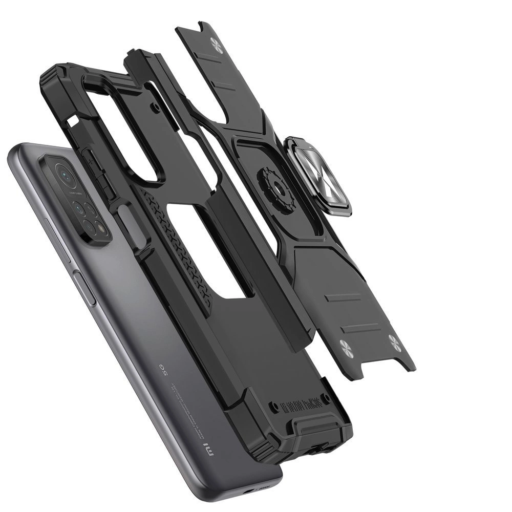 Wozinsky Ring Armor dėklas su stovėjimo funkcija tvirtas ir atsparus Samsung Galaxy A72 4G raudonas - Image 3