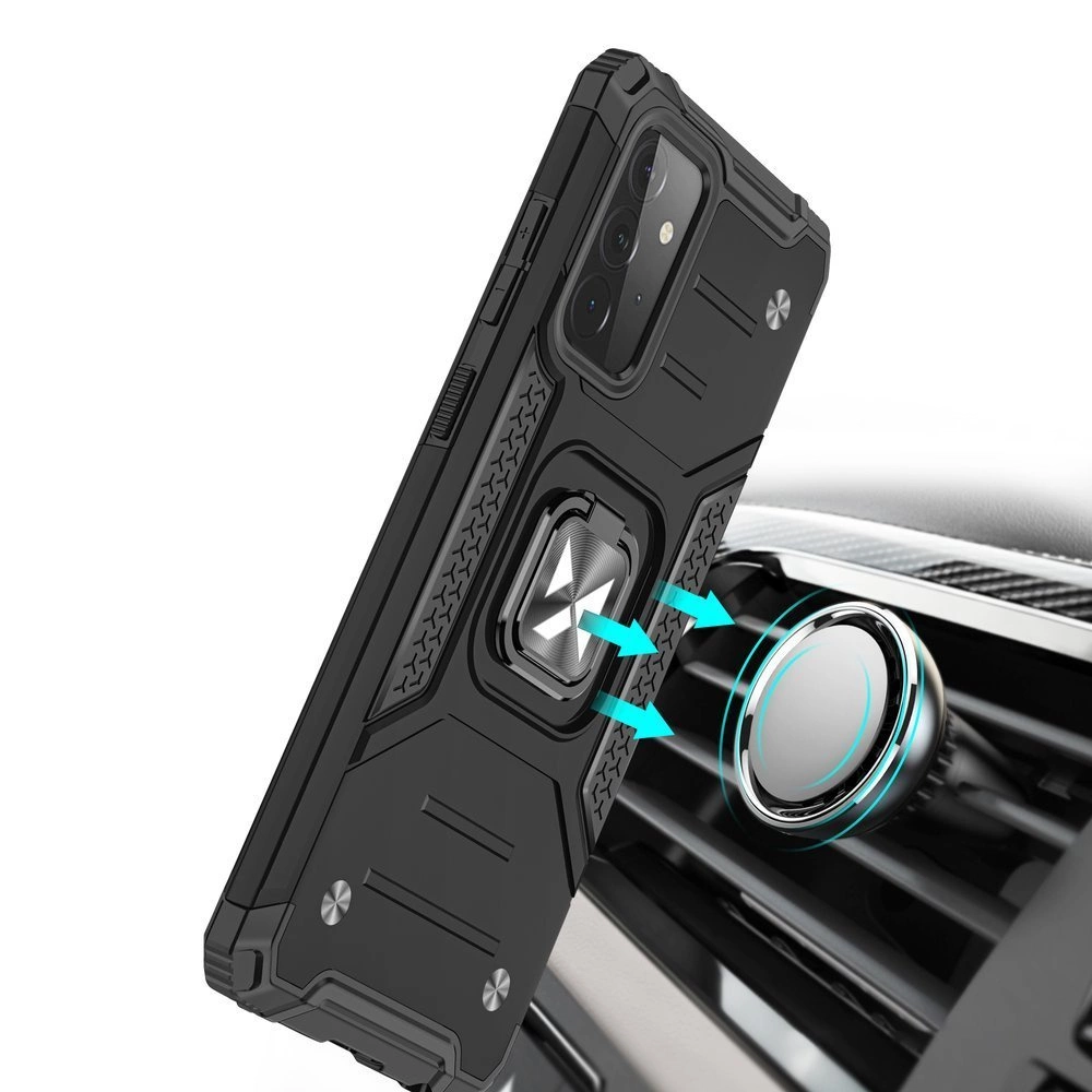 Wozinsky Ring Armor dėklas su stovėjimo funkcija tvirtas ir atsparus Samsung Galaxy A72 4G raudonas - Image 6
