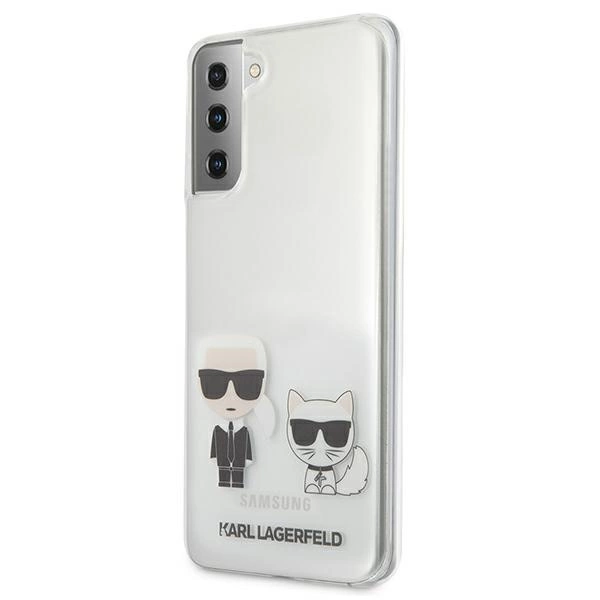 Karl Lagerfeld KLHCS21MCKTR S21+ G996 kietasis dėklas Skaidrus Karl & Choupette - Image 2