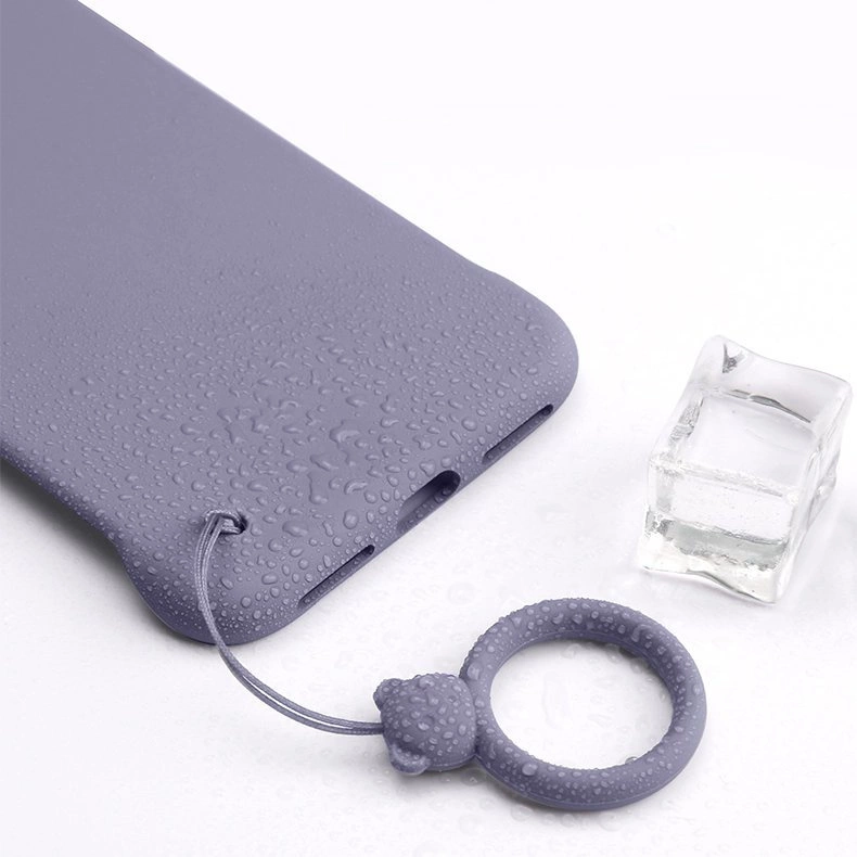 Silikoninis telefono laikiklis žiedui ant piršto šviesiai mėlynas - Image 11