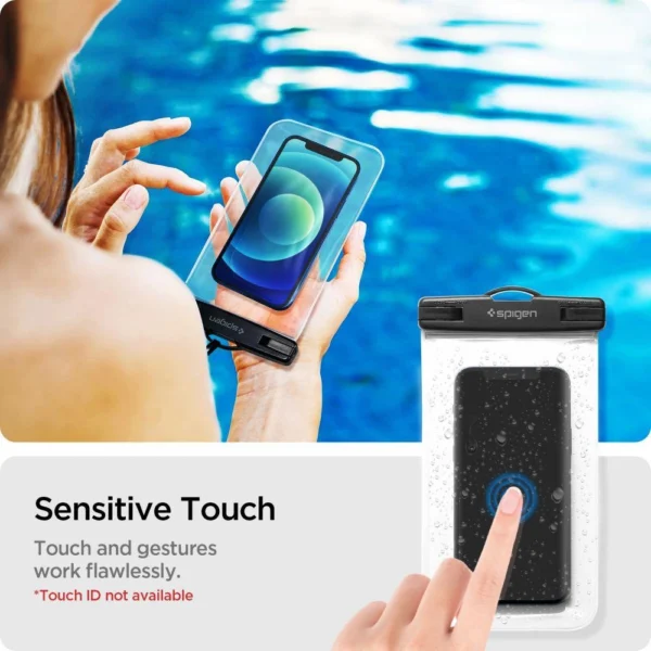 Spigen Aqua Shield A601 dėklas atsparus vandeniui IPX8 – skaidrus 2 vnt. - Image 10