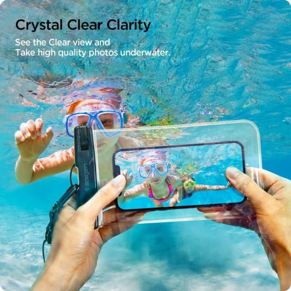 Spigen Aqua Shield A601 dėklas atsparus vandeniui IPX8 – skaidrus 2 vnt. - Image 17