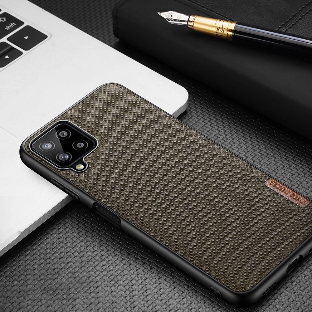 Dux Ducis Fino dėklas padengtas nailono medžiaga Samsung Galaxy A22 4G juodas - Image 13