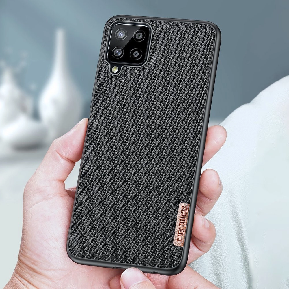 Dux Ducis Fino dėklas padengtas nailono medžiaga Samsung Galaxy A22 4G juodas - Image 14
