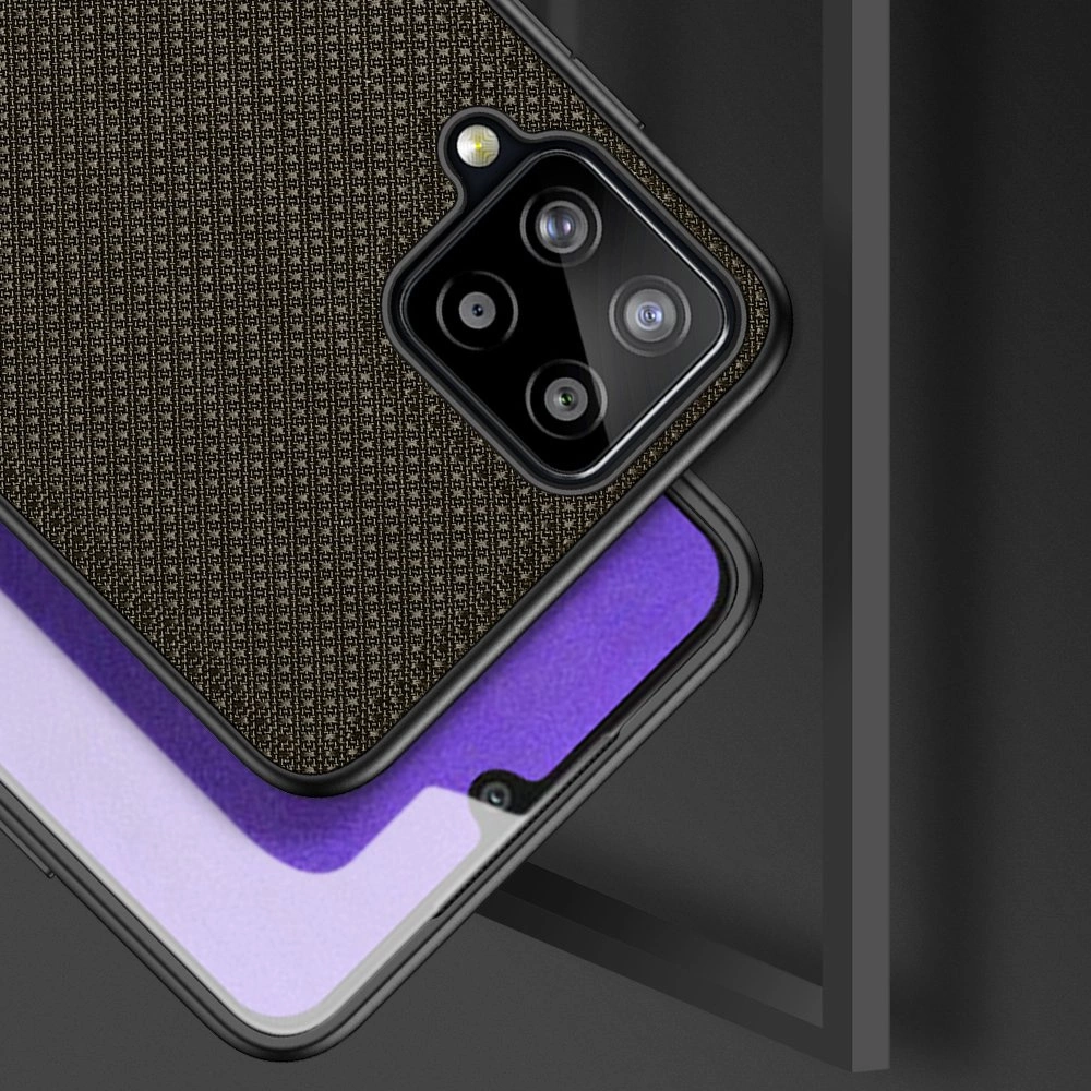 Dux Ducis Fino dėklas padengtas nailono medžiaga Samsung Galaxy A22 4G žalias - Image 4
