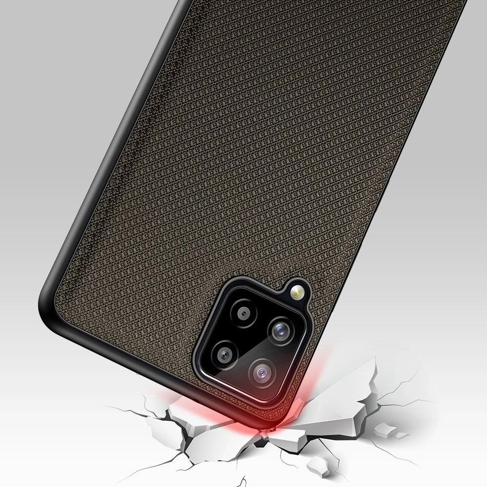 Dux Ducis Fino dėklas padengtas nailono medžiaga Samsung Galaxy A22 4G žalias - Image 6