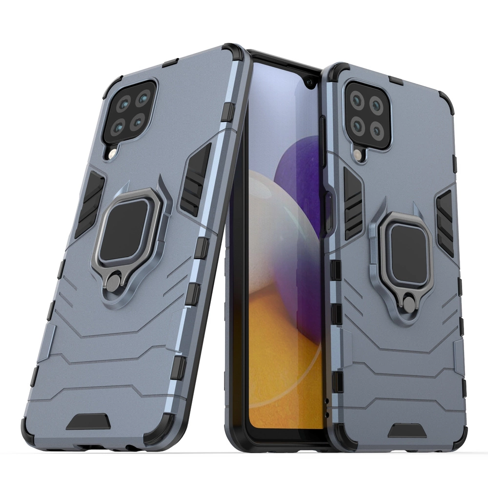 Ring Armor dėklas su stovu tvirtas, atsparus Samsung Galaxy A22 4G mėlynas - Image 2