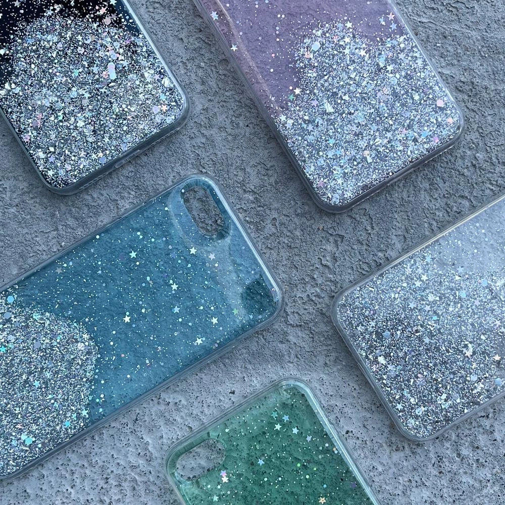 Wozinsky Star Glitter blizgus dėklas Samsung Galaxy A22 4G rožinis - Image 7