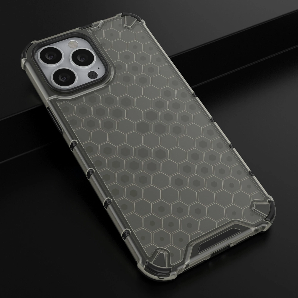 Honeycomb dėklas su TPU apsauga iPhone 13 Pro Max juodas - Image 14