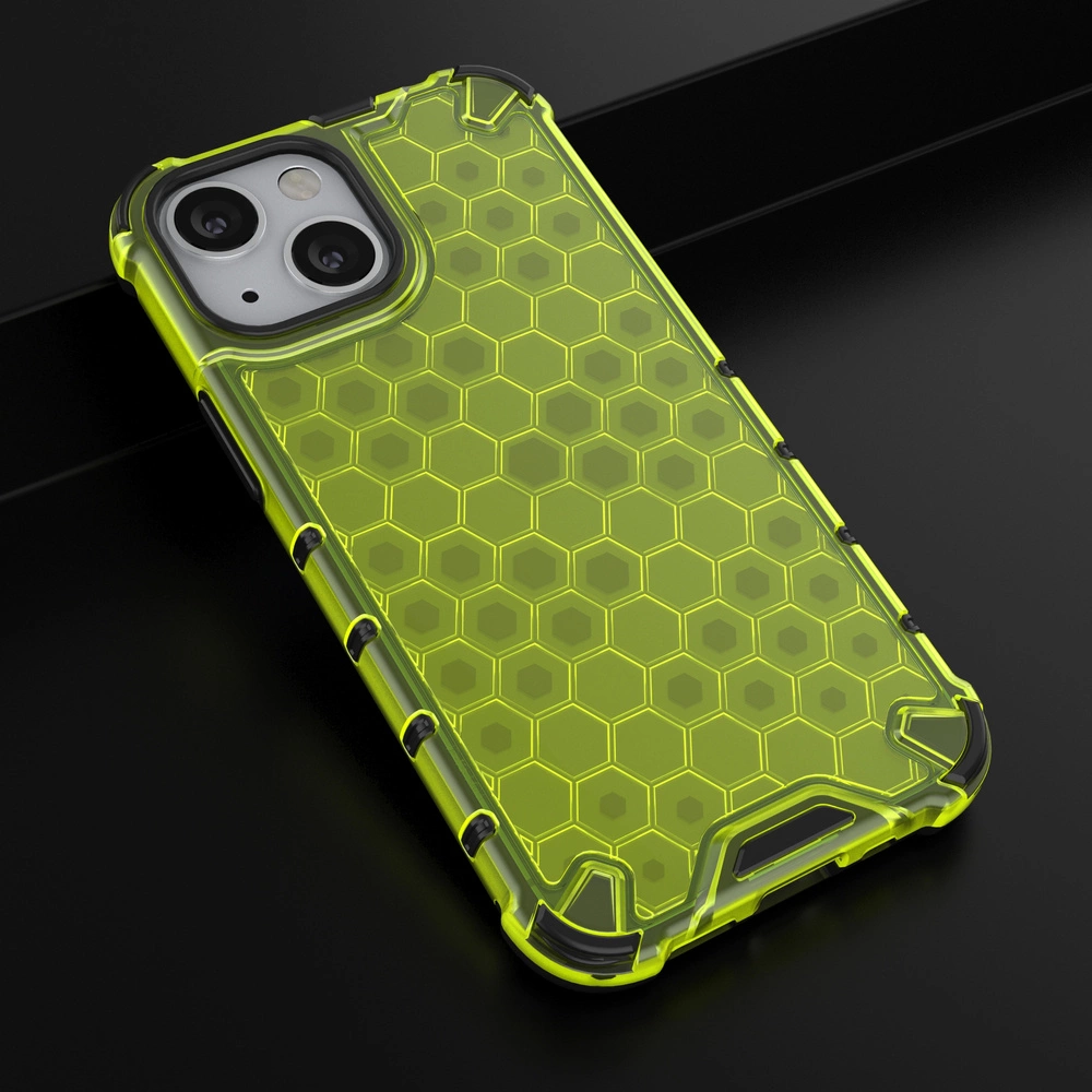 Honeycomb dėklas su TPU apsauga iPhone 13 mini žalias - Image 14