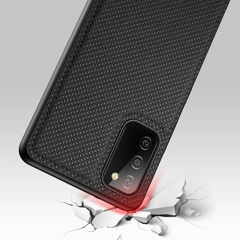Dux Ducis Fino dėklas, padengtas nailono medžiaga, Samsung Galaxy A03s juodas - Image 6