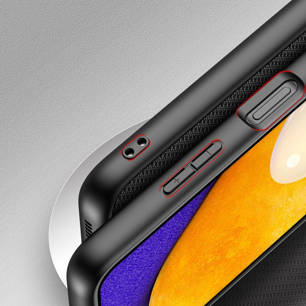 Dux Ducis Fino dėklas, padengtas nailono medžiaga, Samsung Galaxy A03s juodas - Image 7