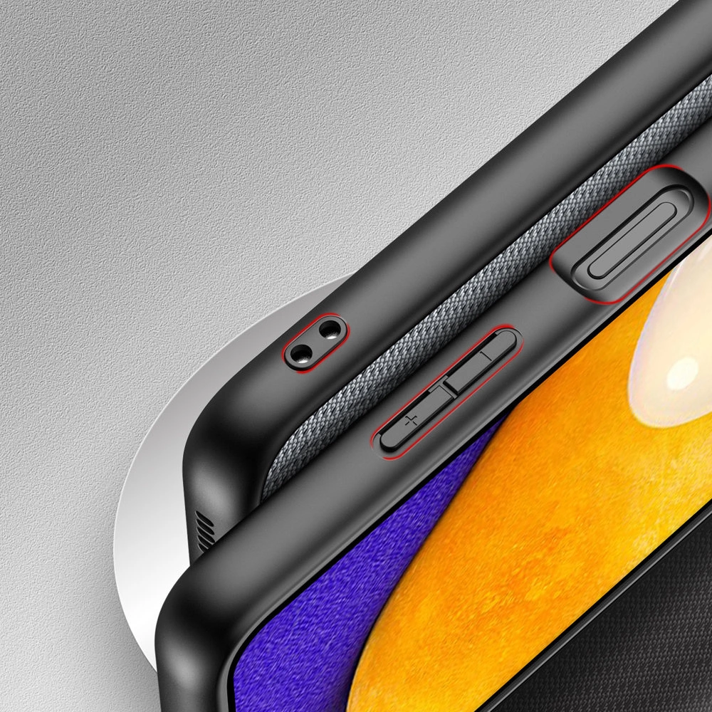Dux Ducis Fino dėklas, padengtas nailono medžiaga, Samsung Galaxy A03s pilkas - Image 7