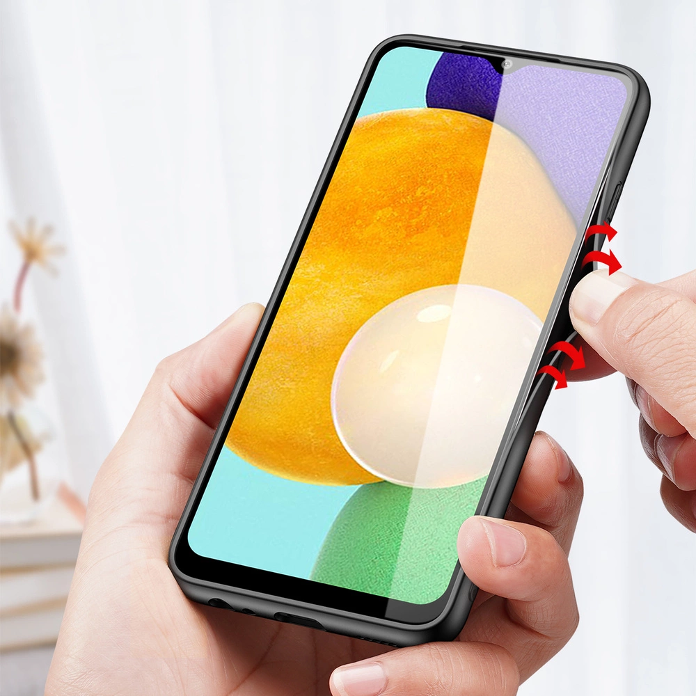 Dux Ducis Fino dėklas, padengtas nailono medžiaga, Samsung Galaxy A03s pilkas - Image 8