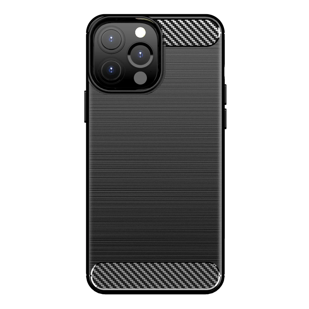 Carbon Case lankstus TPU dėklas iPhone 13 Pro Max juodas - Image 8