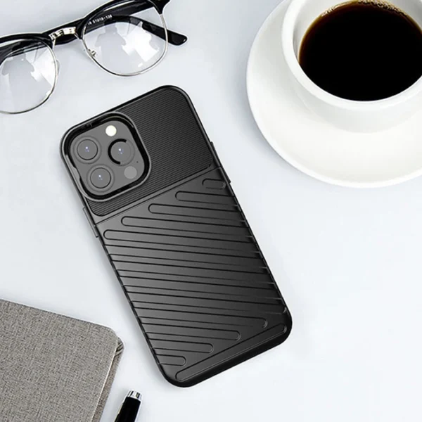 Thunder Case lankstus tvirtas dėklas TPU iPhone 13 Pro Max mėlynas - Image 14