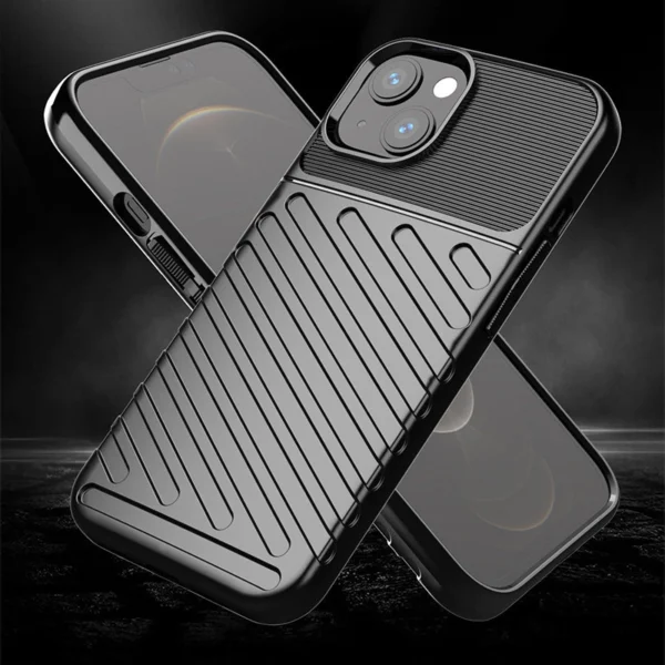 Thunder Case lankstus tvirtas dėklas TPU iPhone 13 žalias - Image 4