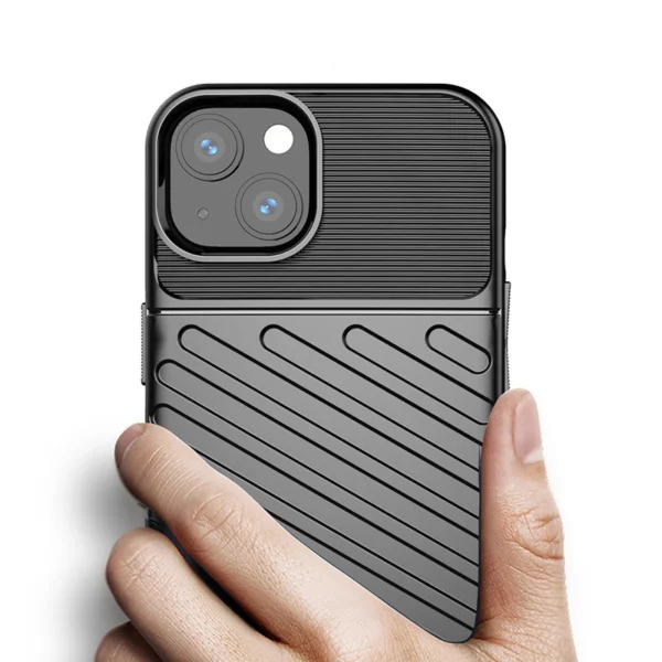 Thunder Case lankstus tvirtas dėklas TPU iPhone 13 mini žalias - Image 6