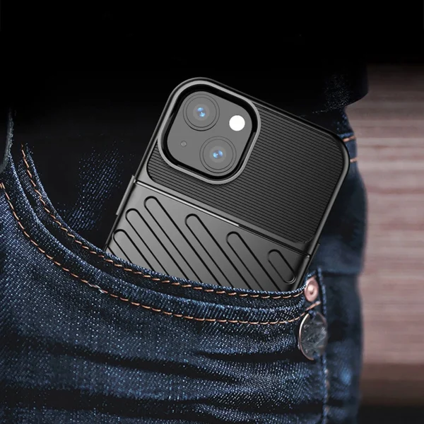 Thunder Case lankstus tvirtas dėklas TPU iPhone 13 mini mėlynas - Image 10