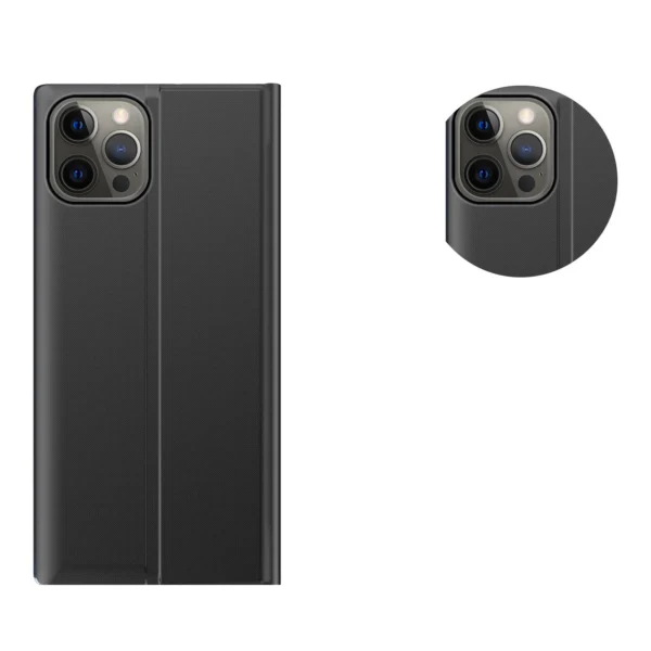 Sleep Case knygos tipo dėklas su Smart langeliu iPhone 13 Pro Max mėlynas - Image 4