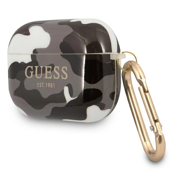 Guess GUAPUCAMG AirPods Pro dėklas juodas/juodas Camo Collection - Image 2