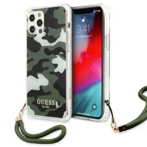 Guess GUHCP12LKSARKA iPhone 12 Pro Max 6.7" green/khaki hardcase Camo Collection