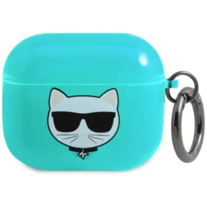 Karl Lagerfeld KLA3UCHFL AirPods 3 cover niebieski/blue Choupette