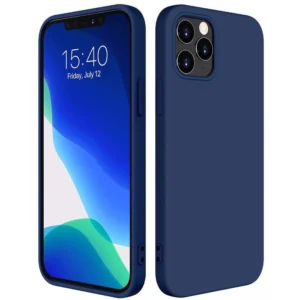Silicone Case Soft Flexible Rubber Cover for iPhone 13 Pro Max blue