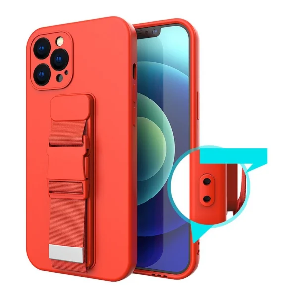 Rope Case gelinis dėklas su grandinėlės dirželiu iPhone 11 Pro geltonas - Image 7