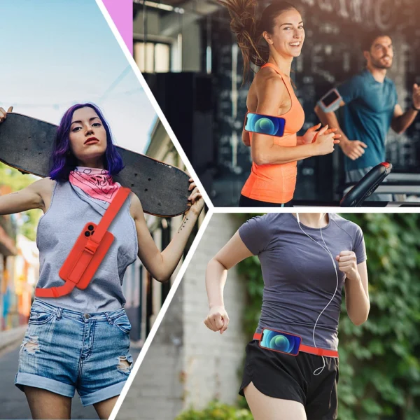 Rope case, gelinis dėklas su grandinėlės dirželiu, iPhone 12 Pro Max tamsiai žalias - Image 9