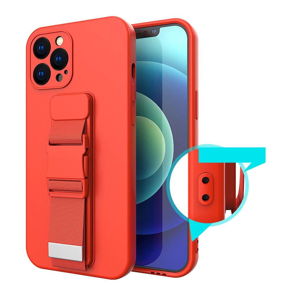 Rope case, gelinis dėklas su grandinėlės dirželiu, Samsung Galaxy A32 5G juodas - Image 9