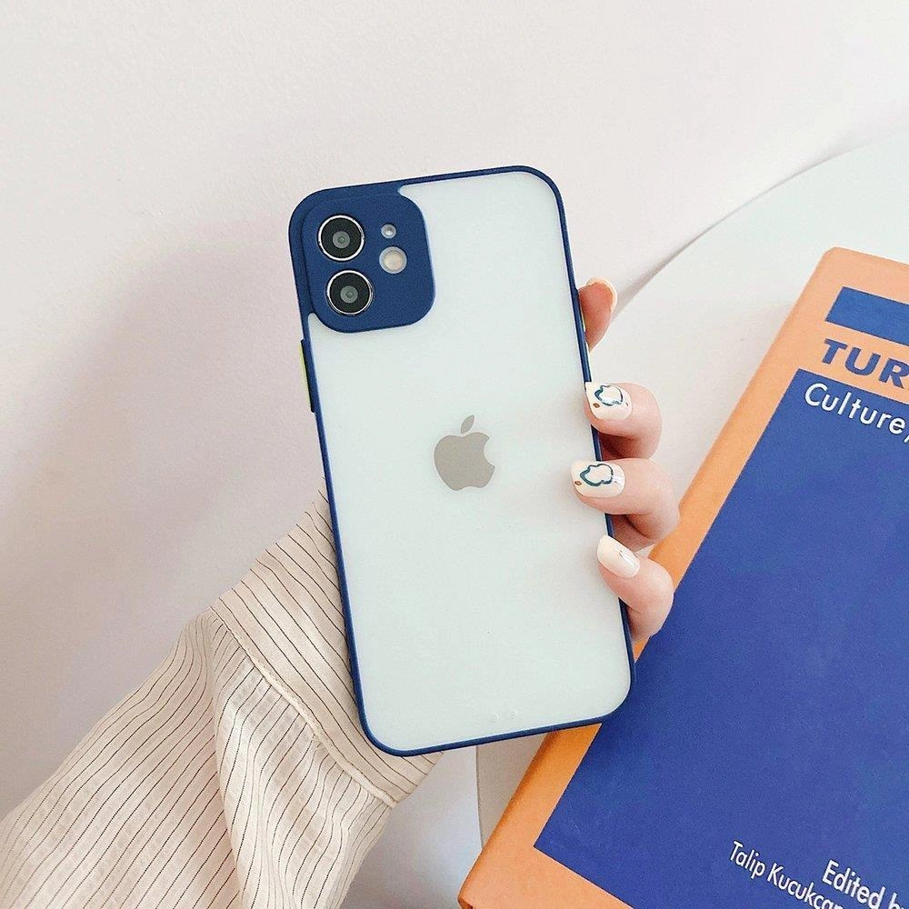 Milky Case silikoninis lankstus permatomas dėklas Xiaomi Redmi 9T tamsiai mėlynas - Image 2