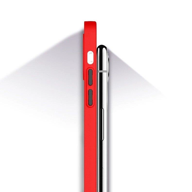 Milky Case silikoninis lankstus permatomas dėklas Xiaomi Redmi Note 10 / Redmi Note 10S raudonas - Image 7
