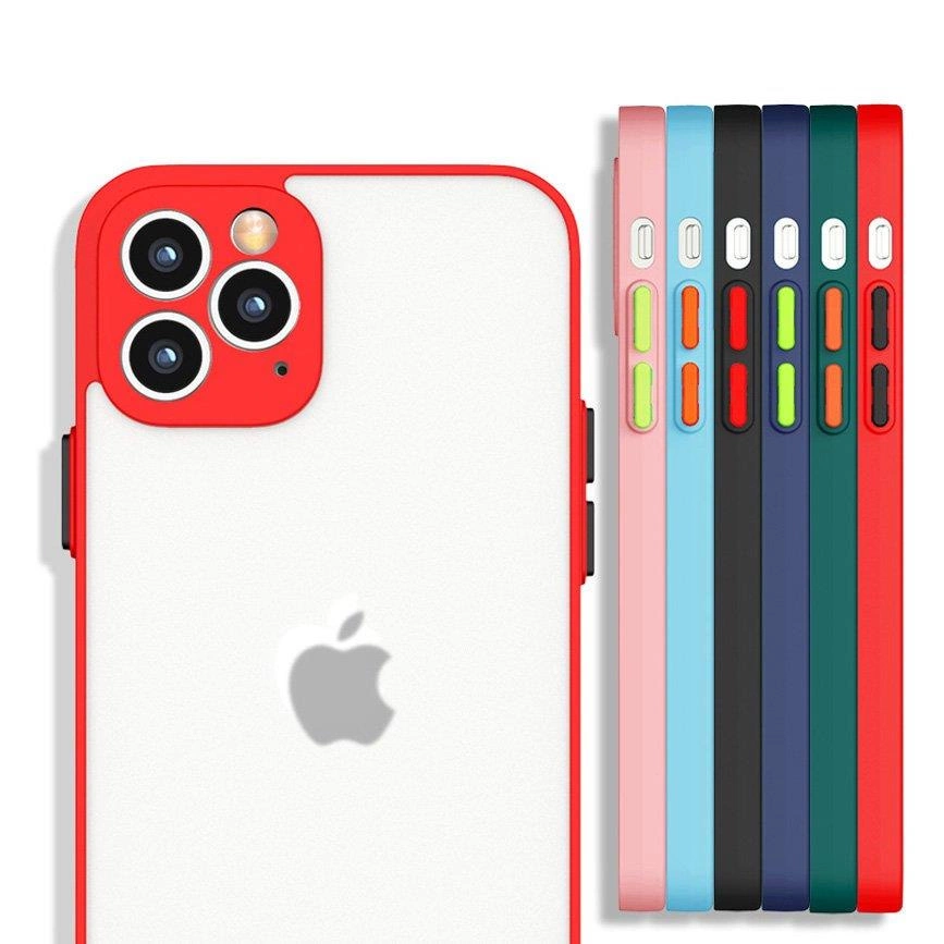 Milky Case silikoninis lankstus permatomas dėklas Xiaomi Redmi Note 10 / Redmi Note 10S raudonas - Image 9
