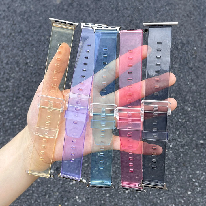 Silikoninis dirželis su šviesos funkcija Apple Watch 38 / 40 mm - Raudonas - Image 4