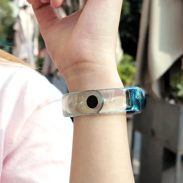 Pakeičiamas silikoninis dirželis Xiaomi Mi Band 6 / 5 - Mėlynas - Image 6