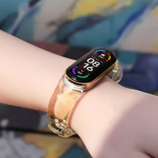 Pakeičiamas silikoninis dirželis Xiaomi Mi Band 6 / 5 - Mėlynas - Image 7