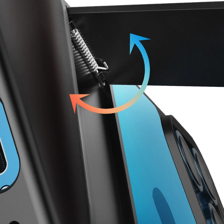 Ugreen Fusion Kickstand dėklas iPhone 13 Pro kietas dėklas su gelio rėmeliu ir stovėjimo funkcija - Juodas (90153) - Image 14