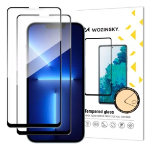Wozinsky Set of 2x Super Durable Full Glue Tempered Glass for the Entire Screen with Frame Case Friendly iPhone 16e